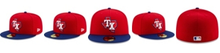 New Era Men's Red, Royal Texas Rangers 2020 Alternate 3 Authentic Collection On Field 59FIFTY Fitted Hat